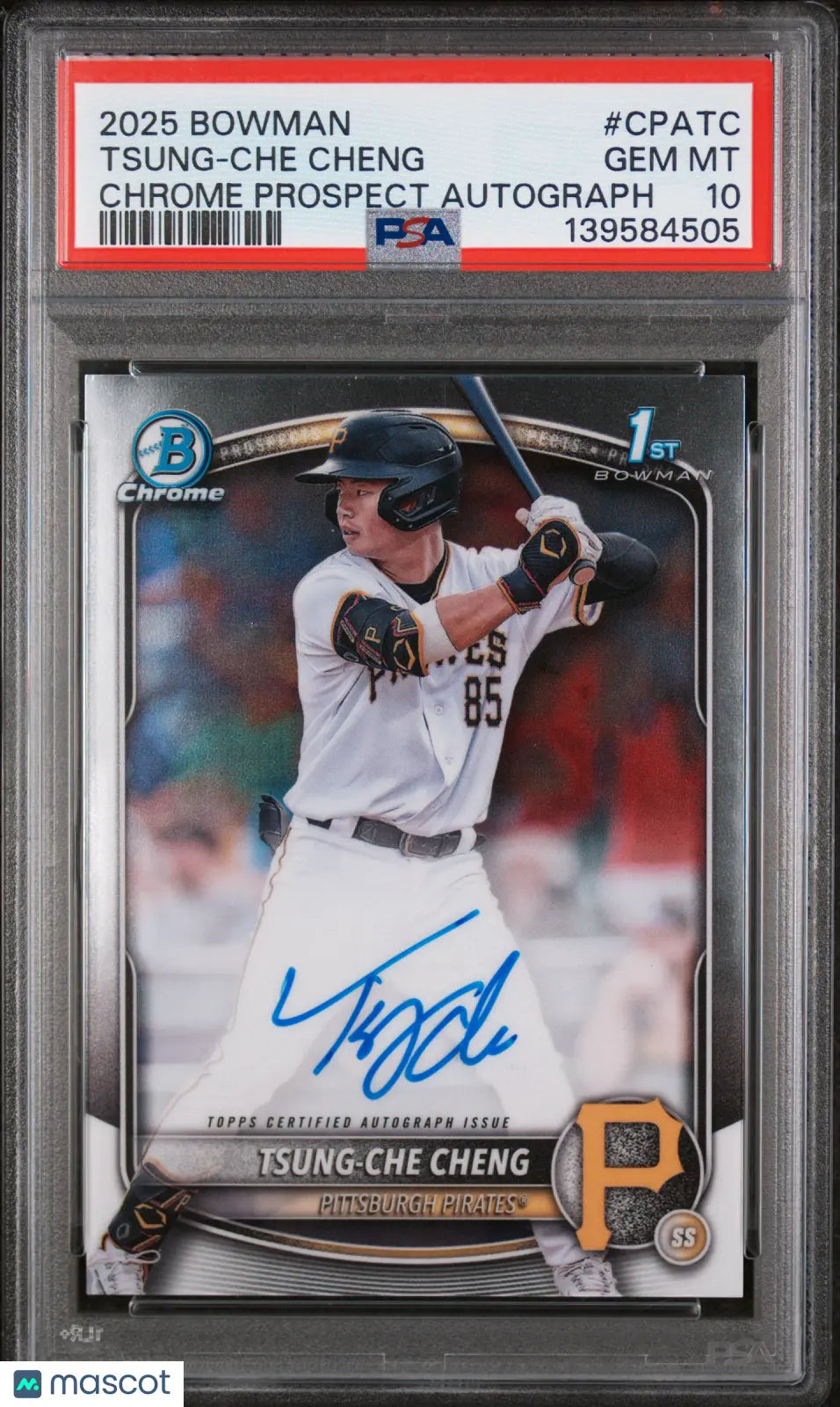 2025 Bowman Chrome Prospect Autographs Tsung-Che Cheng  Auto #CPATC PSA 10 