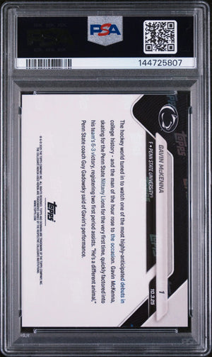 2025 Bowman U Now Hockey Gavin Mckenna #1 Gold /50 PSA 10 