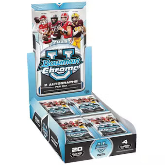 2025 Bowman University Chrome Football Hobby Box 