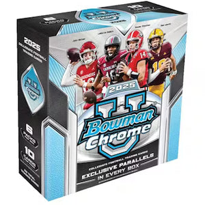 2025 Bowman University Chrome Football Mega Box 