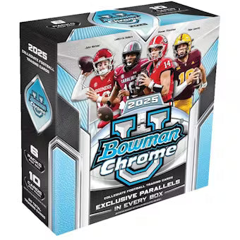 2025 Bowman University Chrome Football Mega Box 