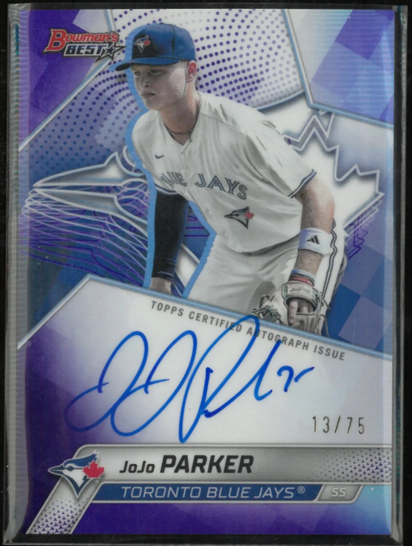 2025 Bowmans Best Baseball JoJo Parker Purple Auto Autograph /75 