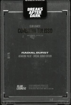 2025 Club Legacyz Corentin Tolisso Radial Burst Hexagon Pulse Auto /75 