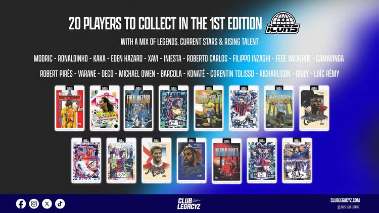 Buy 2025 Club Legacyz Icons Soccer First Edition Hobby Box