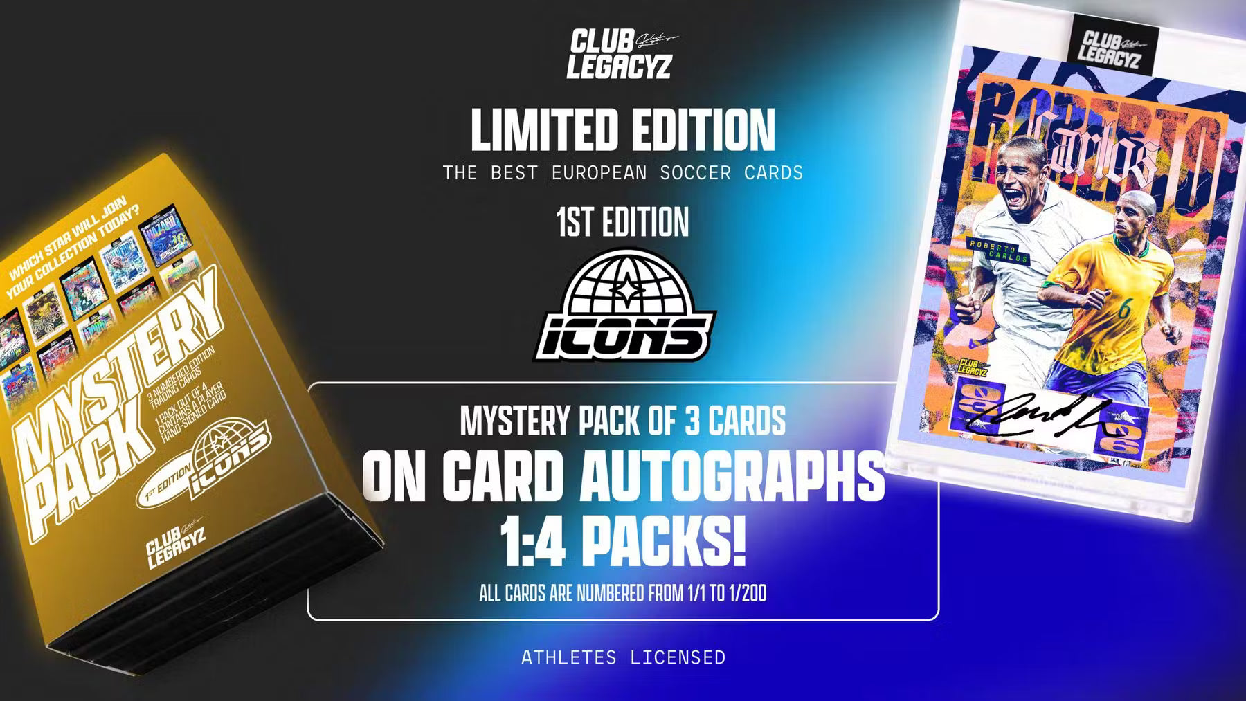 2025 Club Legacyz Icons Soccer First Edition Hobby Box 