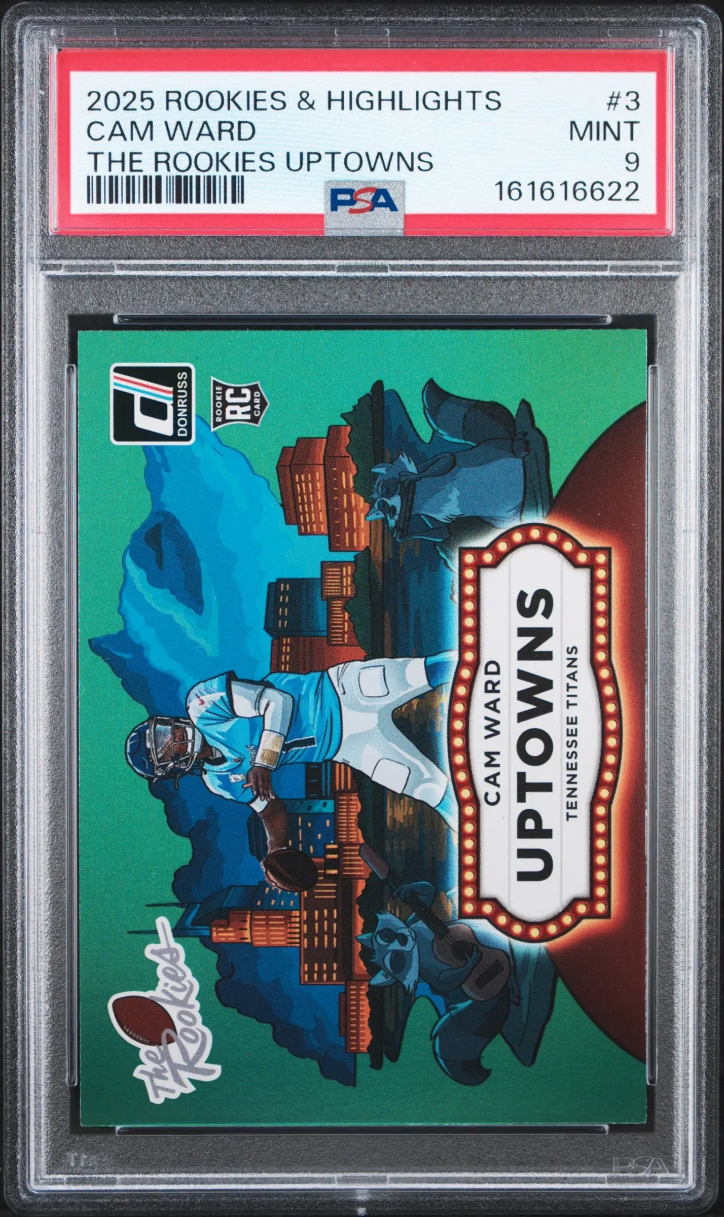 2025 Donruss Rookies & Highlights The Rookies Uptowns Cam Ward RC PSA 9 