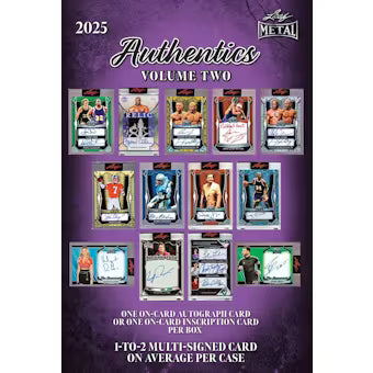 2025 Leaf Metal Authentics Volume 2 Hobby Box 