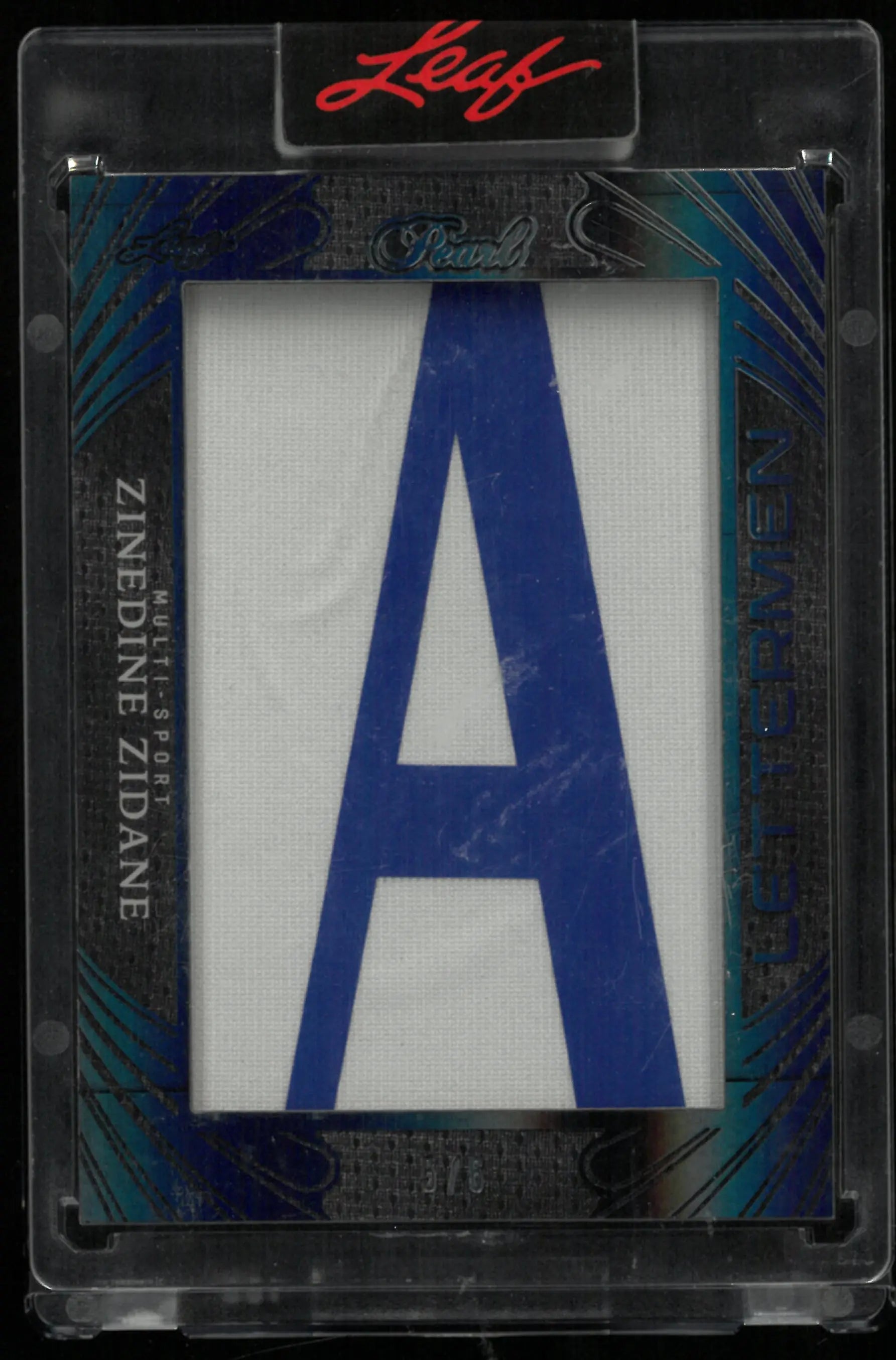 2025 Leaf Pearl Lettermen Zinedine Zidane A /5 