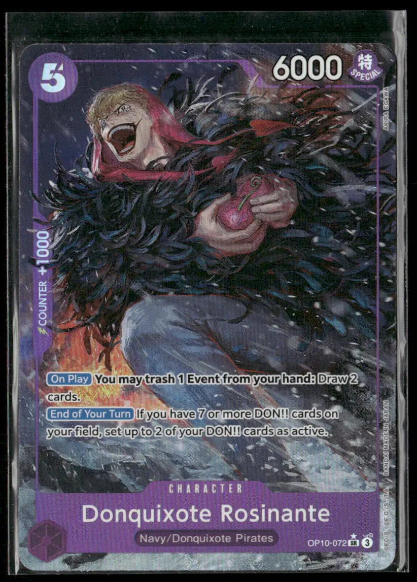 2025 One Piece Royal Blood SR Parallel Donquixote Rosinante OP10-072 