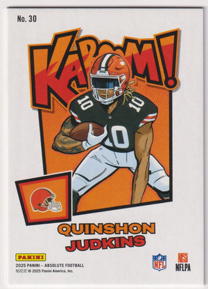 2025 Panini Absolute KABOOM! Horizontal Rookie Quinshon Judkins RC 