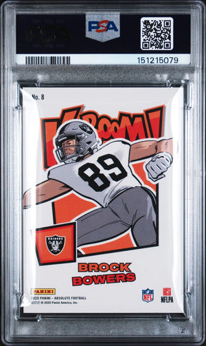 2025 Panini Absolute Kaboom! Horizontal Brock Bowers PSA 9 