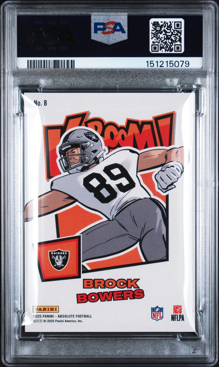 2025 Panini Absolute Kaboom! Horizontal Brock Bowers PSA 9 