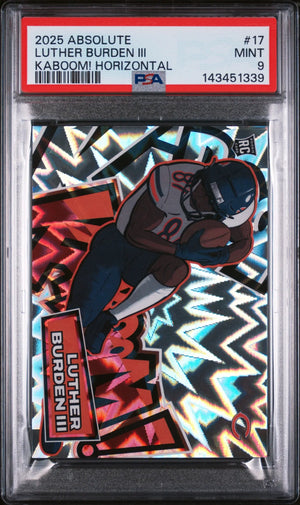 2025 Panini Absolute Kaboom! Horizontal Rookie Luther Burden III RC PSA 9 