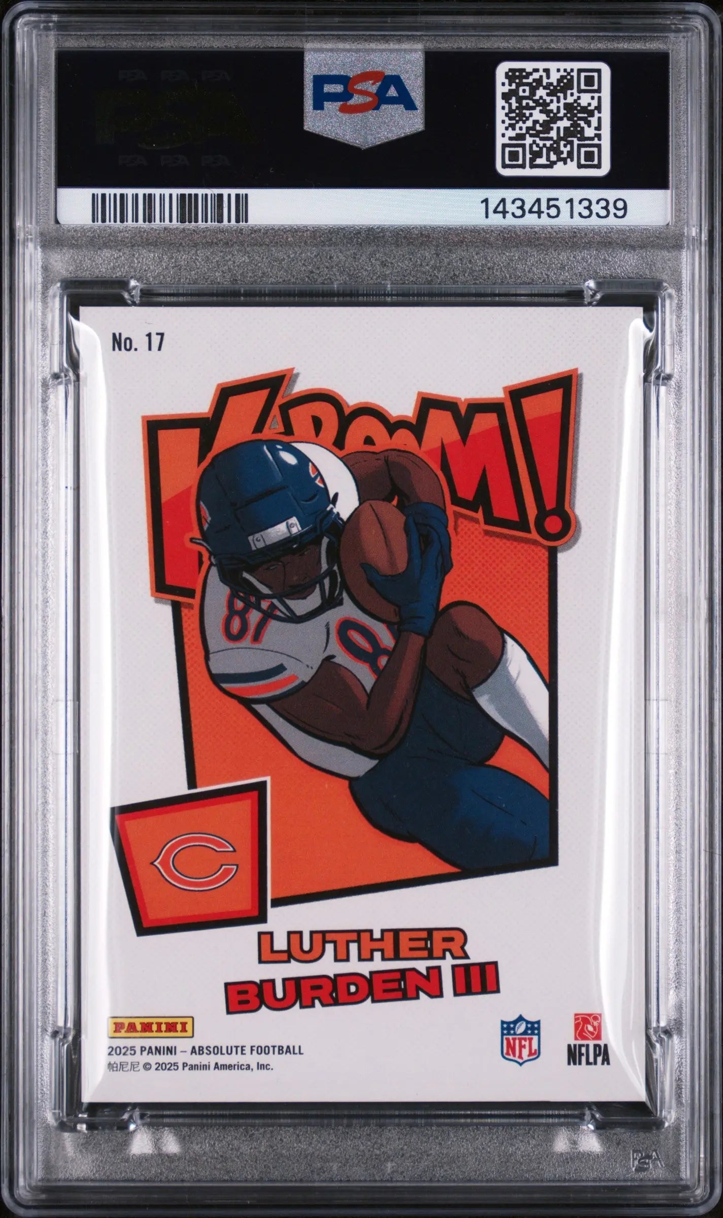 2025 Panini Absolute Kaboom! Horizontal Rookie Luther Burden III RC PSA 9 