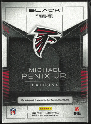 2025 Panini Black Metallic Marks Autograph Michael Penix Jr. Auto /155 