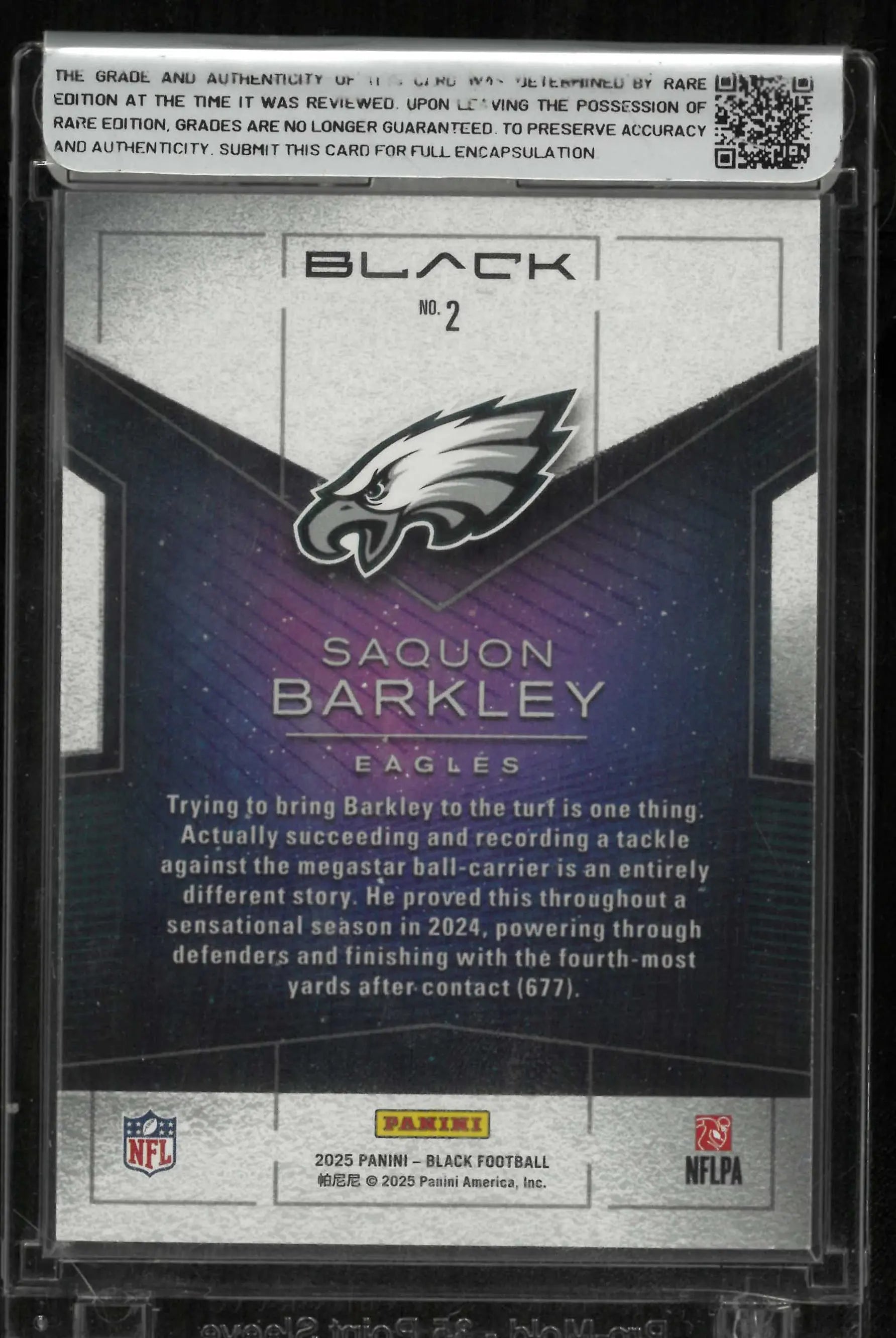2025 Panini Black Saquon Barkley SSP 