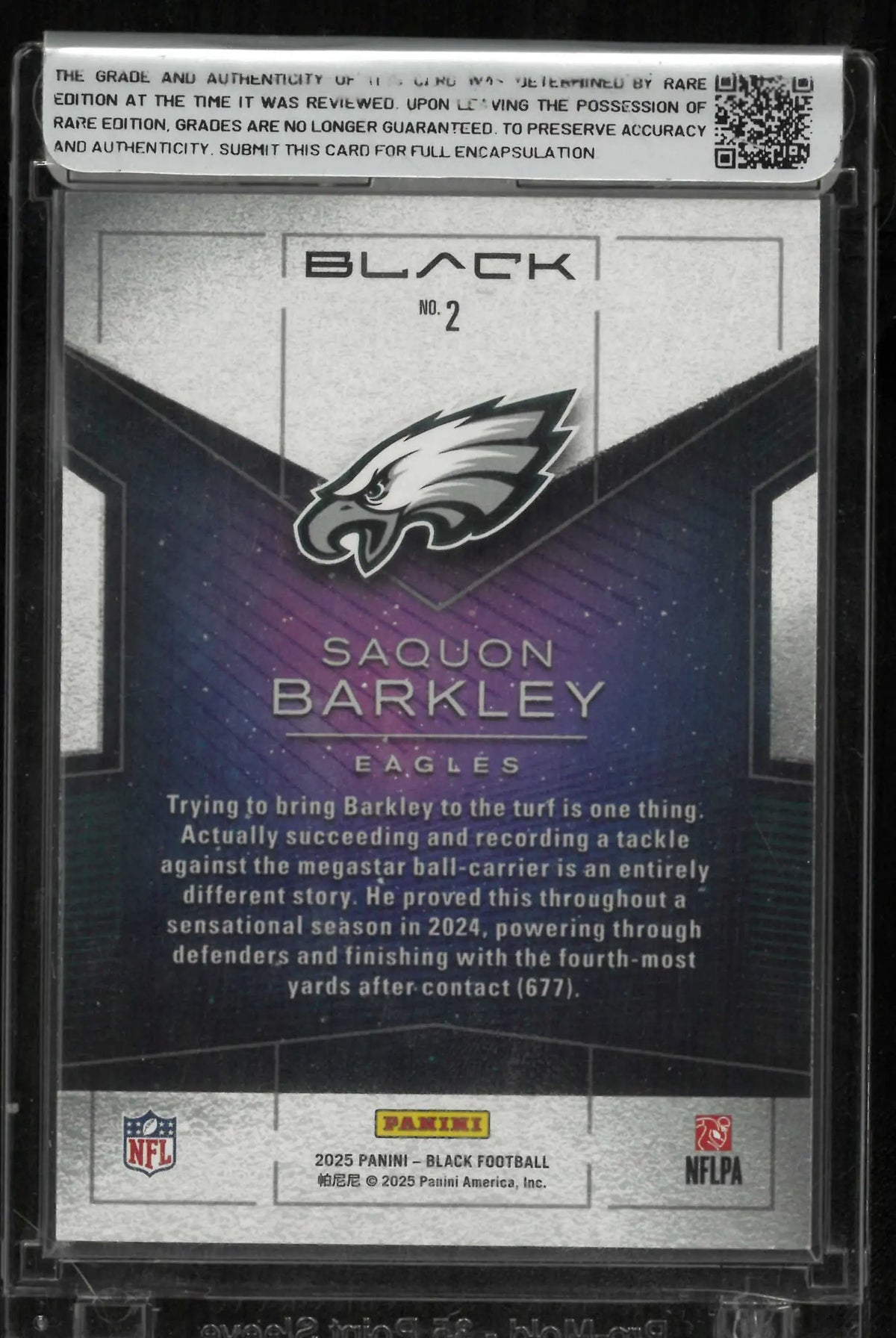 2025 Panini Black Saquon Barkley SSP 