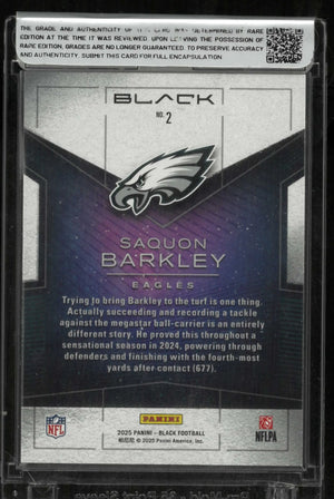 2025 Panini Black Saquon Barkley SSP 