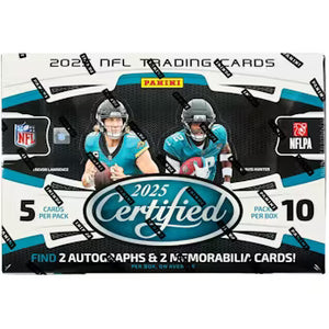 2025 Panini Certified Football Hobby Box 