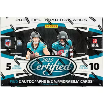 2025 Panini Certified Football Hobby Box 