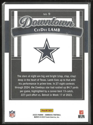 2025 Panini Donruss Downtown CeeDee Lamb 