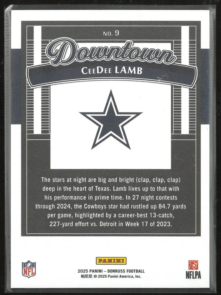 2025 Panini Donruss Downtown CeeDee Lamb 