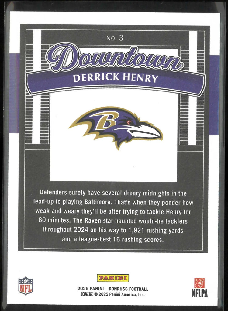 2025 Panini Donruss Downtown Derrick Henry 