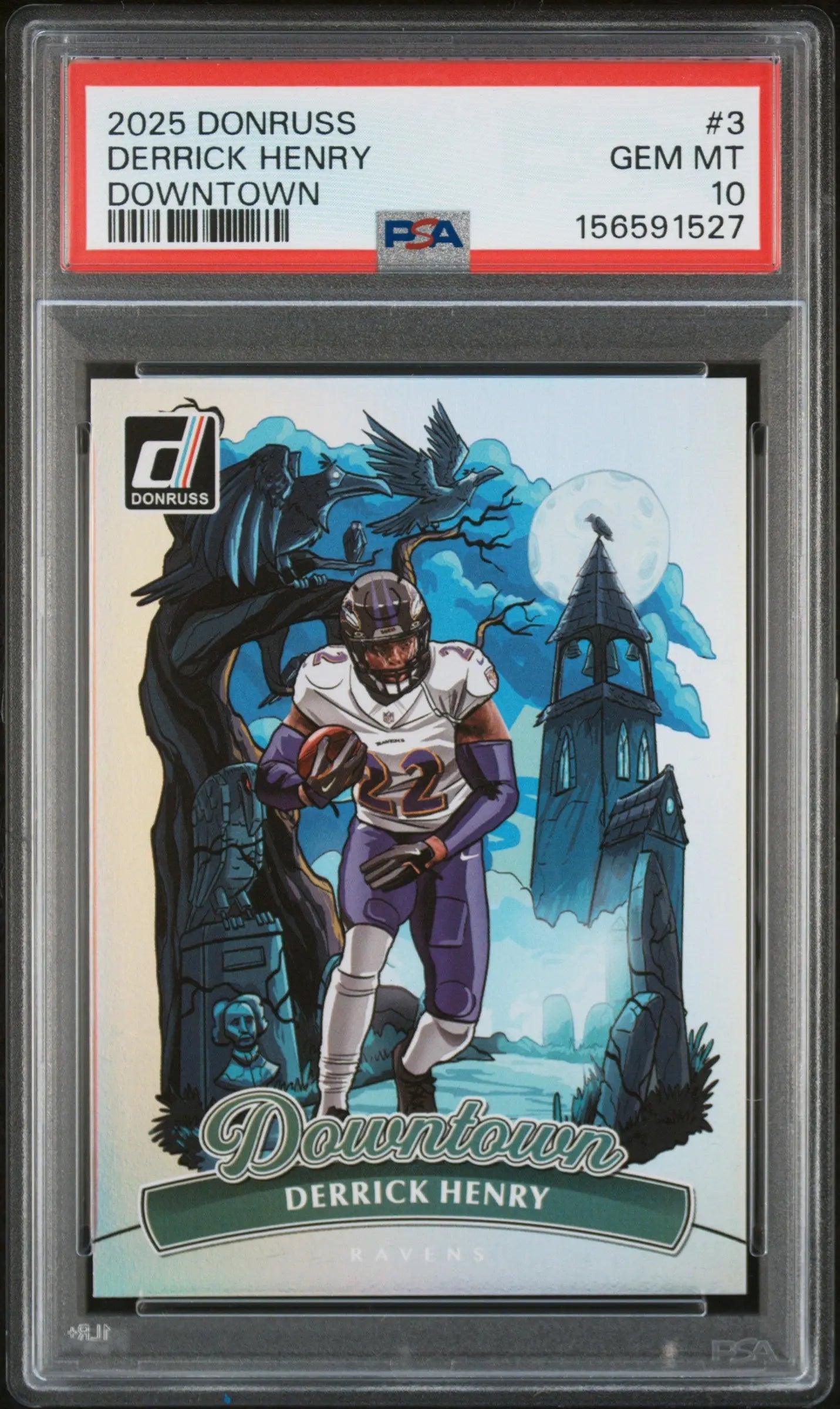 2025 Panini Donruss Downtown Derrick Henry PSA 10 