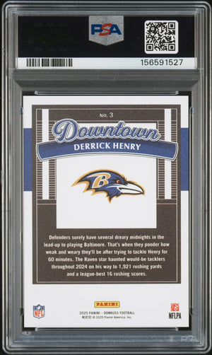 2025 Panini Donruss Downtown Derrick Henry PSA 10 