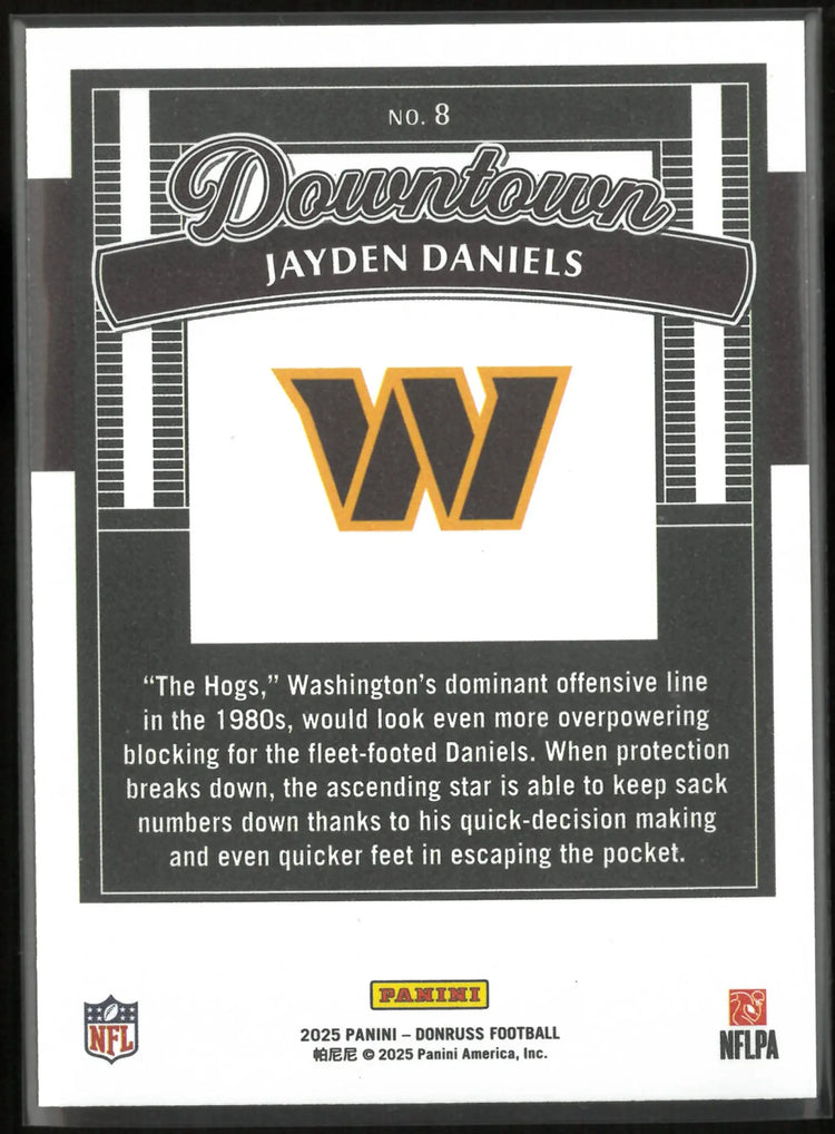 2025 Panini Donruss Downtown Jayden Daniels 