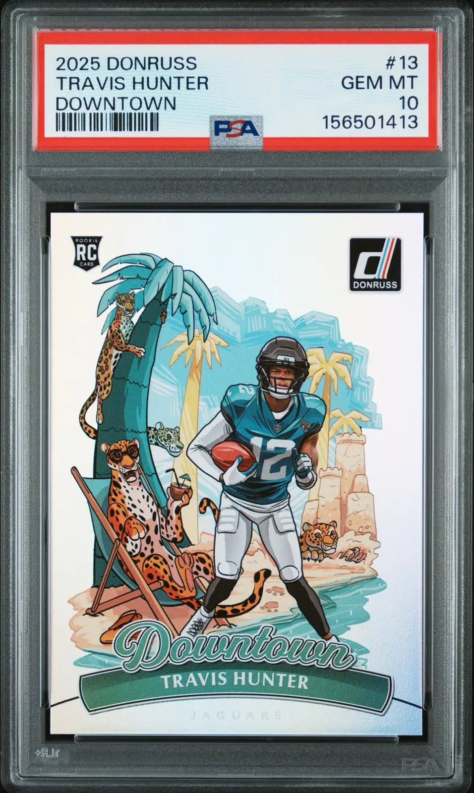 2025 Panini Donruss Downtown Rookie Travis Hunter RC PSA 10 