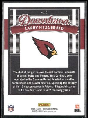 2025 Panini Donruss Football Downtown Larry Fitzgerald 