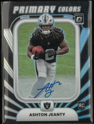 2025 Panini Donruss Optic Ashton Jeanty Autograph Rookie Card 