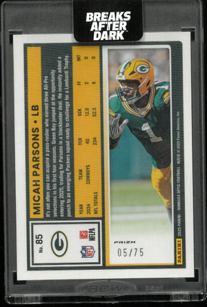 2025 Panini Donruss Optic Football Micah Parsons Electricity 