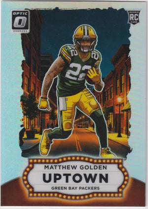 2025 Panini Donruss Optic Uptown Rookie Matthew Golden RC 
