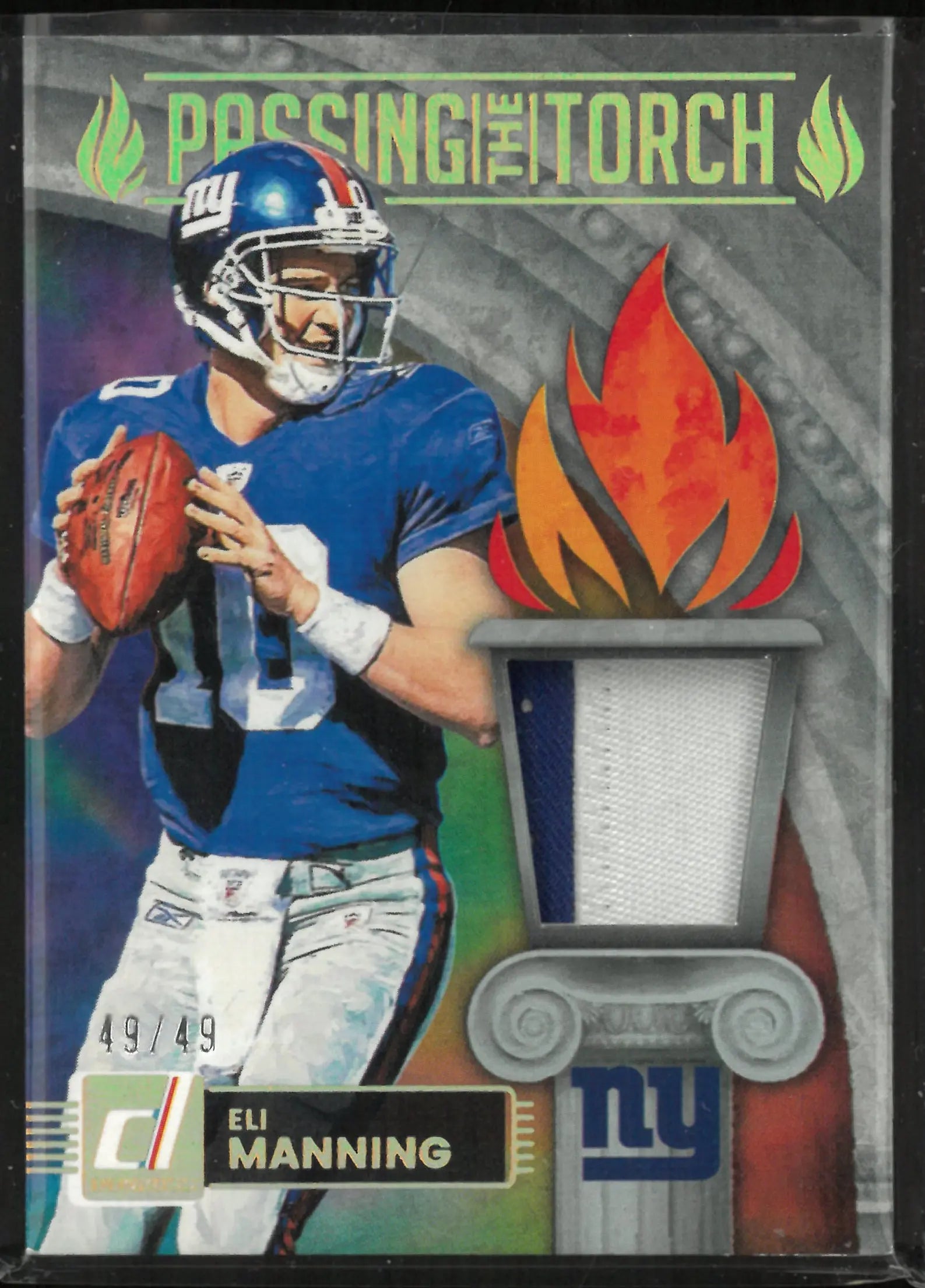 2025 Panini Donruss Passing The Torch Eli Manning Patch /49 