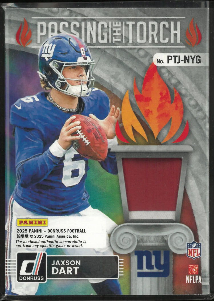 2025 Panini Donruss Passing The Torch Eli Manning Patch /49 
