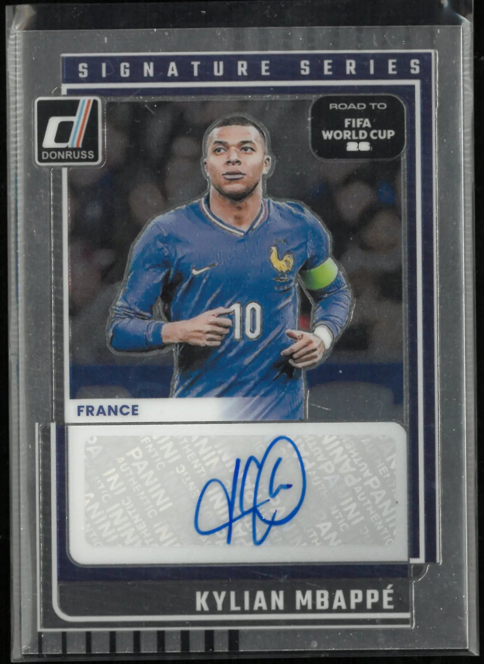 2025 Panini Donruss Road to FIFA World Cup Kylian Mbappe Autograph Auto 
