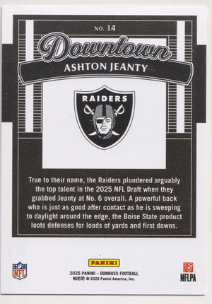 2025 Panini Donruss Rookie Downtown Ashton Jeanty RC 