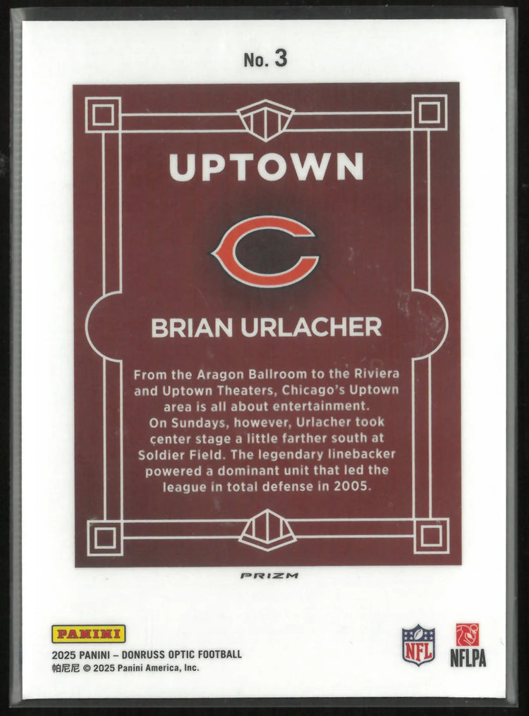 2025 Panini Donruss Uptown Brian Urlacher 