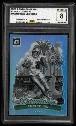 2025 Panini Dornuss Optic Downtown Legends Steve Young TGA 8 