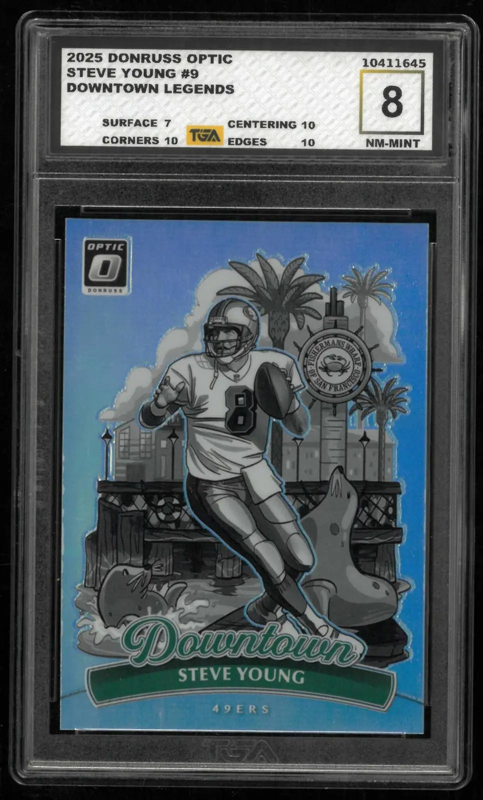 2025 Panini Dornuss Optic Downtown Legends Steve Young TGA 8 