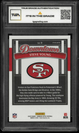 2025 Panini Dornuss Optic Downtown Legends Steve Young TGA 8 