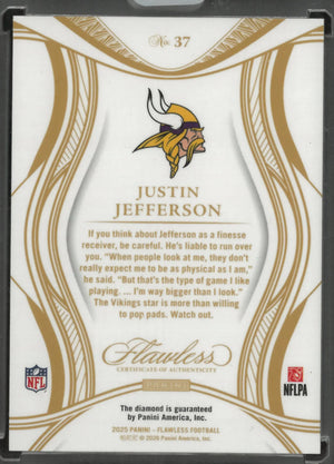 2025 Panini Flawless Diamond Justin Jefferson /15 