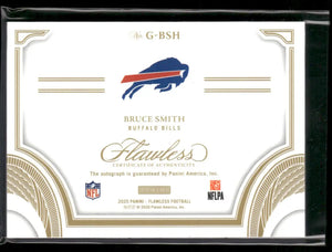 2025 Panini Flawless Football Flawless Greats Auto Bruce Smith /10 