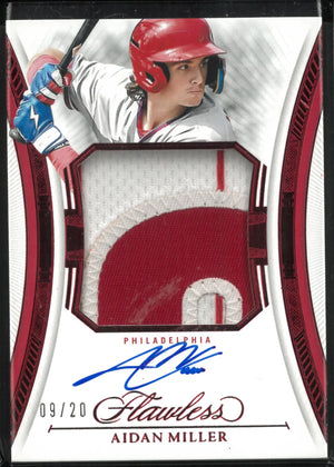 2025 Panini Flawless Patch Autograph Aidan Miller Auto /20 