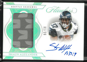 2025 Panini Flawless Patch Autograph Shaun Alexander Auto /20 