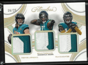 2025 Panini Flawless Triple Patches T. Lawrence/B. Thomas Jr./T Hunter /25 