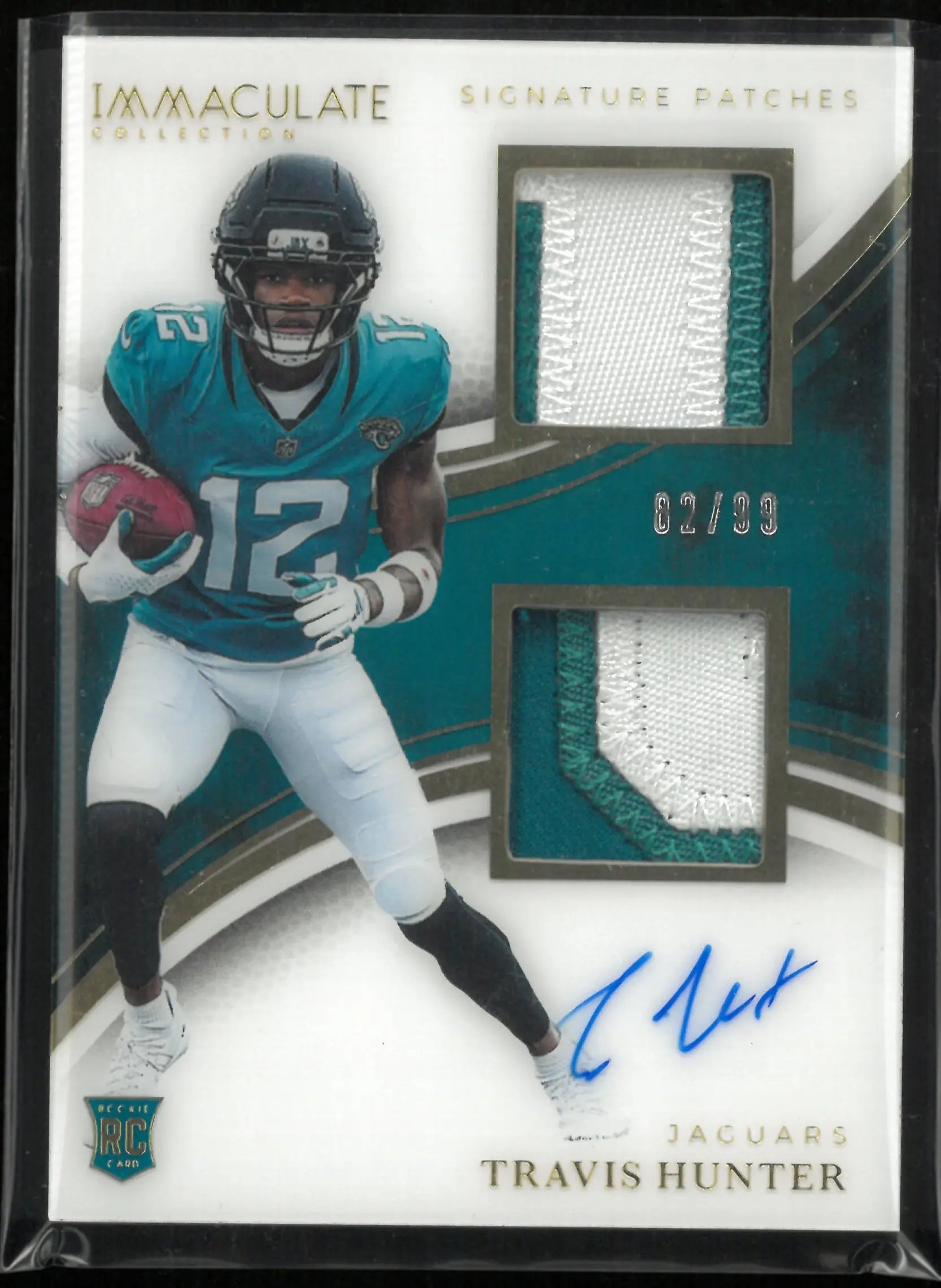 2025 Panini Immaculate Collection Travis Hunter Rookie Patch Autograph RC /99 