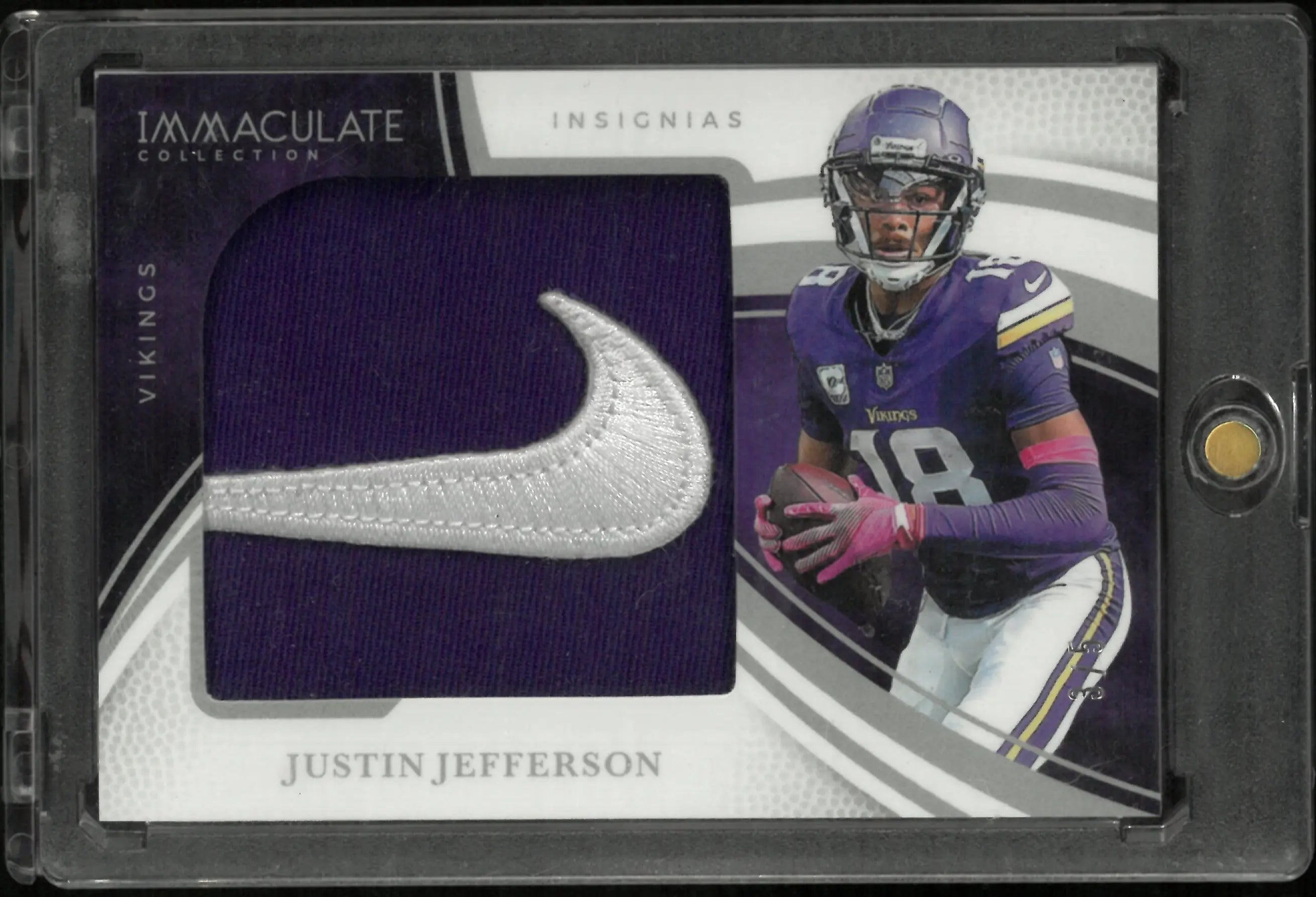 2025 Panini Immaculate Justin Jefferson Nike Patch 3/5 